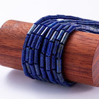 Natural Lapis Lazuli Cylinder Tube Beads 4x13mm 38cm/str Loose Semi Gemstone Stone Beads for Making Bracelets Necklace Earrings - color: Lapis Lazuli, size: 4x13mm Cylinder