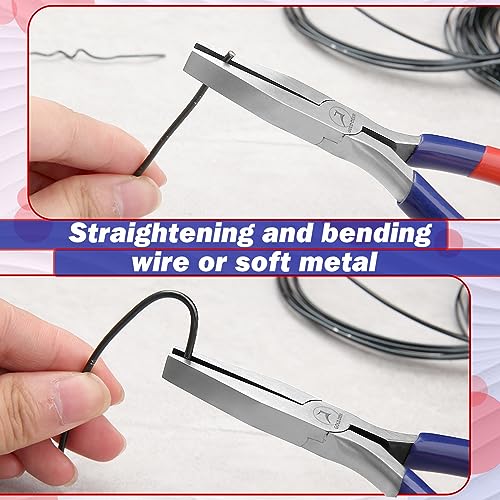 Flat Nose Pliers - Duck Bill Precision Pliers with Smooth Jaws for Jewelry Making, Wire Bending & Small Object Gripping - style: Flat Nose Pliers With Smooth Jaw