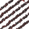 MECCANIXITY 220 Pcs Natural Drilled Garnet Gemstone Chips Bulk 5mm to 8mm Dia. Irregular Tumbled Crystal Chip Beads for Jewelry Making Craft Supplies (Burgundy) - color: Garnet, size: 5-8mm