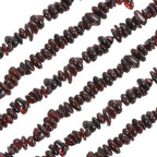 MECCANIXITY 220 Pcs Natural Drilled Garnet Gemstone Chips Bulk 5mm to 8mm Dia. Irregular Tumbled Crystal Chip Beads for Jewelry Making Craft Supplies (Burgundy) - color: Garnet, size: 5-8mm