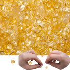 XIANNVXI Citrine Beads, Natural Chip Stone Beads 400Pcs Crystal Bead 5-8mm Irregular Healing Crystal Loose Rocks for DIY Jewelry Making - color: A-Citrine