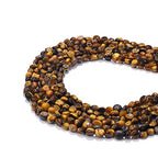 BEADIA Irregular Natural Tiger Eye Stone Loose Semi Gemstone Beads for Jewelry Making 5-8mm 38cm - color: Tiger Eye, size: 5-8mm 38cm