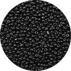 2000pcs Black Glass Seed Beads, Colorful Tiny 4mm Beads for Jewelry Making, Beading Supplies. - color: Black