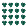 Crafans 100Pcs Green Acrylic Leaf Beads Plant Pendants Summer Maple Leaf Beads Charms Beaded Plant Kit for Crafts DIY Bracelets Earring Jewelry Making Supplies 24x22.5x3mm - color: Dark Green
