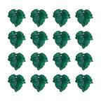 Crafans 100Pcs Green Acrylic Leaf Beads Plant Pendants Summer Maple Leaf Beads Charms Beaded Plant Kit for Crafts DIY Bracelets Earring Jewelry Making Supplies 24x22.5x3mm - color: Dark Green