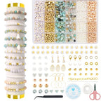 TOIPINIO Bracelet Making Kit Jewelry Making Supplies Kit Natural Stone Beads for DIY Craft Friendship Bracelet/Necklace/Earrings for Adults 1736PCS (Amazonite) - color: Amazonite