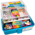Olly Kids Craft Kits Library in a Plastic Craft Box Organizer- Craft and Art Supplies for Kids Ages 4 5 6 7 8 9 10 11 &12 Year Old Boys & Girls - color: Blue
