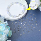 200PCS Wire Guards for Jewelry Making, Stainless Steel Wire Guardian Protectors, U Shape Wire Guard Loops Thread Protector, Silver U Shape Wires Guard Loops for Earring Bracelet Necklace DIY