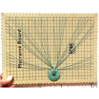 The Beadsmith Mini Macrame Board, 7.5 x 10.5 inches, 0.5-inch-Thick Foam, 6 x 9 Grid for Measuring, Bracelet Project with Instructions Included, Create Macrame and Knotting Creations - size: 7.5 Inches X 10.5