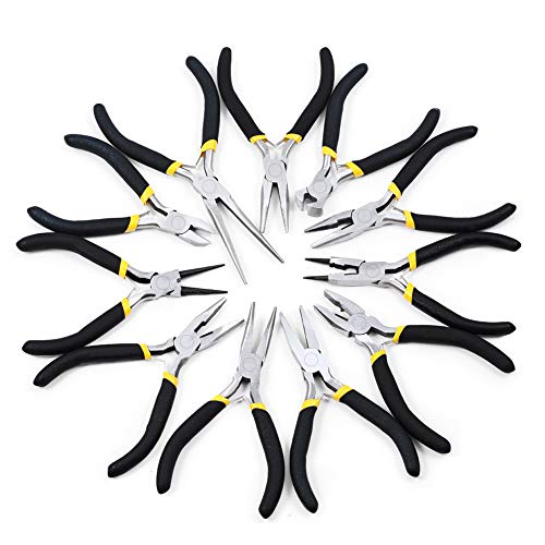 Mini Needle Nose Pliers for Jewelry Making 6 Inch Small Long Nose Pliers Long Tapered Jaw Non Serrated Precision Pliers Jewelry Making Tool for Wire Bending Small Object Gripping - size: Needle Nose