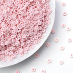 Light Pink Polymer Clay Beads, 6mm Heishi Bead for Jewelry Bracelets Necklace Making 1000PCS - color: Blush
