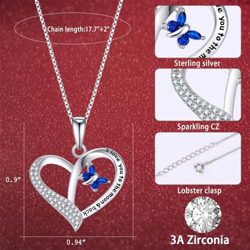Forever Connected Mother & Son Necklace – Heart Pendant Gift for Mom, Sterling Silver Jewelry for Mother's Day or Birthday - style: Love D