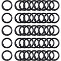 Carabiner Clip 48Pcs Black Metal Key Ring Clip Circle Keychain Rings Bulk Spring O Ring Round Cute Carabiner Spring Snap Hook Key Chain Clips for DIY Keychain Bag Charm Handbag Purse Dog - color: black