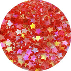 450 PCS Acrylic Star Shape Beads AB Colors Loose Pony Spacer Beads with Hole for Jewelry Making Necklace Earring Key Chains DIY Projects(Red AB) - color: Red AB