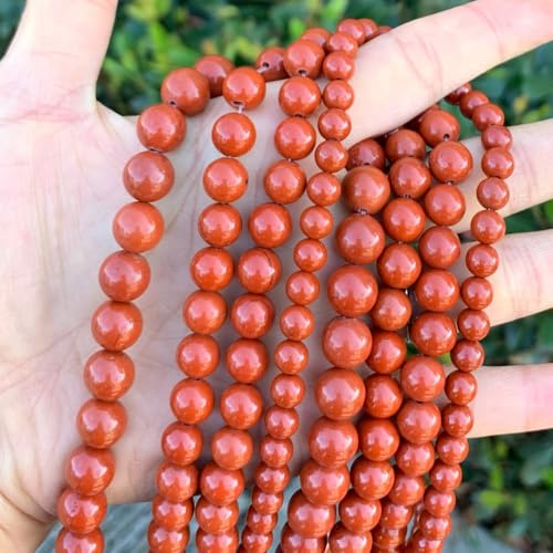 90pcs Adabele Natural Grade A Red Jasper Healing Gemstone 4mm (0.16 inch) Small Round Beads Gem Stone Spacer for Craft Jewelry Making GF33-4 - color: Grade a Red Jasper, size: 4mm (90pcs/1 Strand)