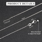 GTVOODX 10pcs Silver Adjustable Necklace Chain Stainless Steel Link Cable Chain Bulk with Needle Threader Lobster Clasps for Jewelry Making - color: Silver Cable