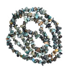 HAAMIIQII 5-8mm Natural African Turquoise Chips Beads Genuine Real Irregular Freeform Chip Loose Gemstone Beads Energy Healing Beads for Jewelry Making Strand 30 Inch - color: African Turquoise