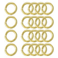 uxcell 20Pcs Open Jump Rings, 18mm/0.71" OD Brass Jump Ring Connectors 3mm Thick O Rings for Necklaces Bracelet Jewelry Making Keychain DIY Craft, Gold Tone - size: 18mmx3mm