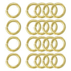 uxcell 20Pcs Open Jump Rings, 18mm/0.71" OD Brass Jump Ring Connectors 3mm Thick O Rings for Necklaces Bracelet Jewelry Making Keychain DIY Craft, Gold Tone - size: 18mmx3mm