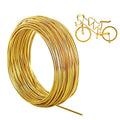 Tenn Well 12 Gauge Aluminum Wire, 100 Feet 2mm Bendable Anodized Metal for Sculpting, Jewelry Making, Armature Making, Weaving and Wrapping, Crafting (Gold) - color: Gold