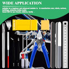 17Pcs Hobby Model Basic Tool Kit Contains Flush Pliers, Mini File, Crafting Knife with Replacement Blades, Tweezers, Professional Modeling Building Fixing Set for Gundam