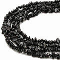 PLTbeads 5-8mm Natral Healing Gemstone Waist Bracelets Necklace Kit Irregular Stone DIY Crafts Design Jewelry Making 1 Strand per Bag Approxi 34 inch (Black Tourmaline Chips) - color: Black Tourmaline Chips