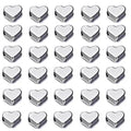 200 Pcs Heart Shape Spacer Beads Small Hole Spacer Beads Metal Loose Beads for Making Bracelet Necklace Earring Accessories DIY Handmade Craft (Silver) - color: 200 Pcs Silver