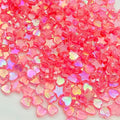 450Pcs Acrylic Beads AB Crystal Star Beads Heart Beads for Jewelry Making DIY Bead Bracelet Necklace Earrings(Deep Pink) - color: Deep Pink