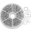 1100Pcs Open Jump Rings, Silver Jump Rings Set Stainless Steel Jump Ring O Ring Connectors for Jewelry Making Bracelet Earrings Necklace Connectors (4/5/6/7/8/10mm)… - color: Sliver