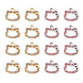 16-Pcs Crystal Jewelry Making Charms Silver Pendant Charm For Women Making Jewelry Crafts Rhinestone Charms - color: Cats