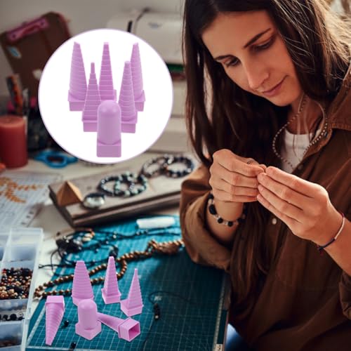 NUOBESTY 1set High-Precision Wire Shaping Mandrel Kit for Jewelry Making for Wire Bending and Crafting Earrings and Necklaces and Ergonomic Design for Projects