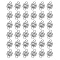 The Beadsmith Silver-Plated Clasps – Brass Jewelry Findings, 6 x 4.5 mm, 36 Set - color: Silver