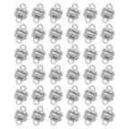 The Beadsmith Silver-Plated Clasps – Brass Jewelry Findings, 6 x 4.5 mm, 36 Set - color: Silver