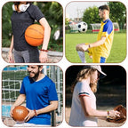 Ouligay 70pcs Sports Beads, 12mm Basketball Baseball Volleyball Football Tennis Softball Beads, Acrylic Beads for Crafts Bracelets Necklace Pendants(7 Styles 10pcs Each)