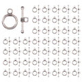 AUEAR, 150 Sets Silver Toggle Jewelry Clasps Necklace OT for Making - color: Silver, size: 150 Set