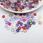 INSPIRELLE 100pcs Star Crystal Glass Spacer Beads for Jewelry Bracelet Necklace Making, 9.5mm - color: Stars