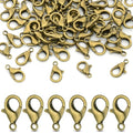 CooBigo 120pcs 16mm Lobster Clasps, Small Metal Alloy Lobster Claw Clasps for Necklace Bracelets Clip, Keychain Ring, Jewelry Making Accessories (Bronze) - color: 16mm Lobster Clasps Bronze