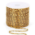 33 Feet 18K Gold PVD Plated Stainless Steel Box Chains Bulk, 2mm 304 Stainless Steel Chain Spool Square Link Box Chain Roll Bulk for Jewelry Making - color: 2MM Gold Square Box Chain