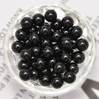 NCB 100pcs Original Natural Stone Beads Gemstone Round Loose Beads 6mm 8mm 10mm (Black Onyx Agate, 6mm 100Beads) - color: Black Onyx Agate, size: 6mm 100Beads
