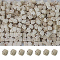 PAMIR TONG White Cube Space Beads for Jewelry Making 6mm 300pcs Natural Turquoise Stone Square Lanyard Space for Garland Keychain DIY Handmade Craft Beads for Necklace Bracelet Supplies - color: White Square