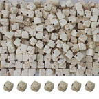 PAMIR TONG White Cube Space Beads for Jewelry Making 6mm 300pcs Natural Turquoise Stone Square Lanyard Space for Garland Keychain DIY Handmade Craft Beads for Necklace Bracelet Supplies - color: White Square