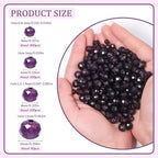 850Pcs 4/6/8/10mm Crystal Glass Beads for Jewelry Making Faceted Rondelle Flat Beads for Bracelets Necklace Earrings DIY Crafts(Purple Crystal Bead) - color: Purple