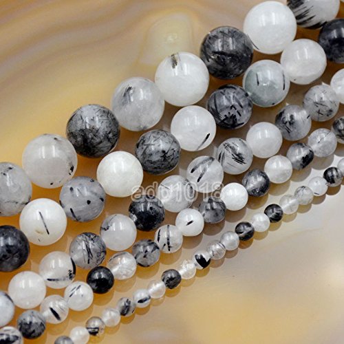 Wholesale Smooth Natural Gemstone Round Loose Beads 15" 4mm 6mm 8mm 10mm 12mm (4mm, Red Black Rhodonite) - color: Red Black Rhodonite, size: 4mm