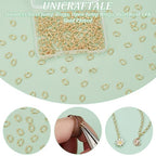 UNICRAFTALE 200Pcs Real 18K Gold Plated Open Jump Rings 5mm Stainless Steel Oval Jump Rings Golden Rings Metal Rings Connector Rings for DIY Bracelet Pendant Jewelry Making Repair - size: 5mm