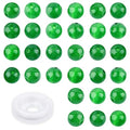 Natural Genuine Stones DIY Tiger Eye Round Spacers 4mm 200pcs Beading Loose Gemstone Hole Size 1mm Charm Smooth Beads for Bracelets Necklaces Earrings (Green Jade 4mm) - color: Green Jade, size: 4mm