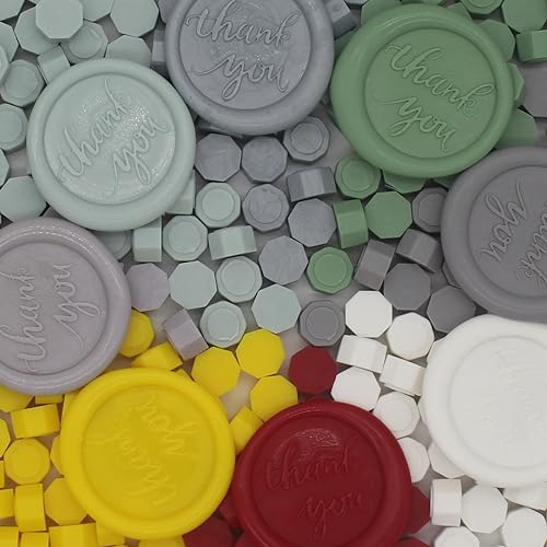 250pcs Translucent Wax Seal Beads, Andotopee Premium Half-Transparent Sealing Wax Pellets for Stamp Seals, Wedding Invitation, Letter Envelope, Thanks Card, Scrapbook DIY & Bridal Crafts - color: Translucent