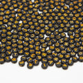 1000pcs 4x7mm Round Letter Beads Black Acrylic with Gold Letter Alphabet for Jewelry Making Friendship Bracelets (Gold Black) - color: gold Black
