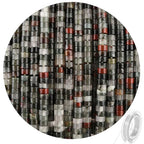 300pcs Natural African Bloodstone Heishi Spacer Beads 2x4mm Genuine Real Disc Stone Beading DIY Charm Smooth Loose Gemstone Beads for Jewelry Making Bracelets Necklaces Earrings Crafts - color: African Bloodstone