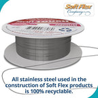 Soft Flex 49 Strand Stringing Wire - Flexible Braided - Medium 0.19 Diameter - Jewelry Making Bead Wire - Satin Silver - style: 30 Feet