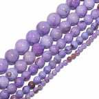 Yochus 40pcs 10mm Deep Purple Persian Jade Energy Healing Round Bulk Gemstone Beads for Jewelry Making Bracelet Necklace Earring DIY - color: deep purple, size: 10mm